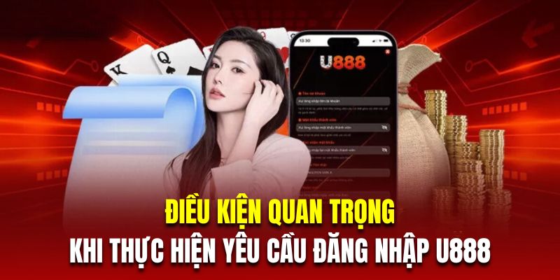 Những điều kiện quan trọng khi thực hiện yêu cầu đăng nhập U888